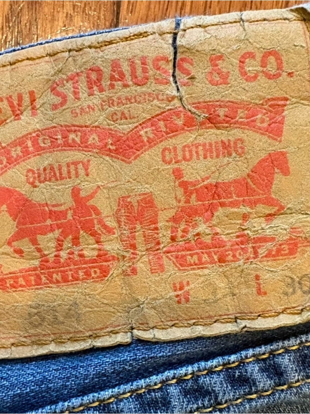 Levi's Men's Denim Jeans with Signature Leather Patch - Blue